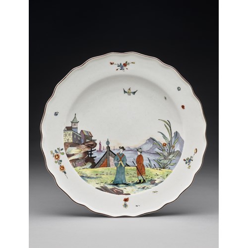 A plate from the Earl of Jersey service 